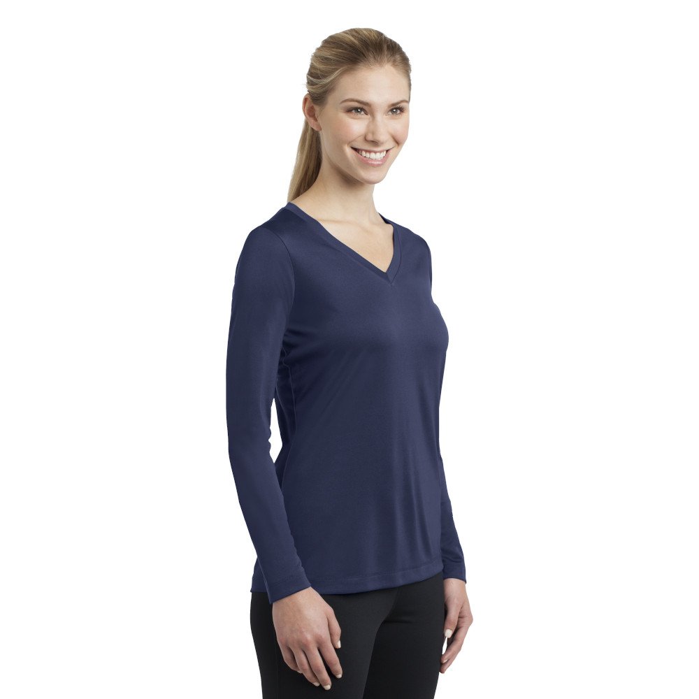 LST353LS Sport-Tek® Ladies Long Sleeve PosiCharge® Competitor™ V-Neck ...